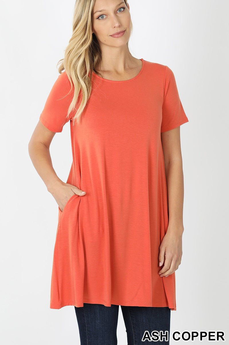 4060 1/4S LL Flared TOP w PKTS in ASH COPPER