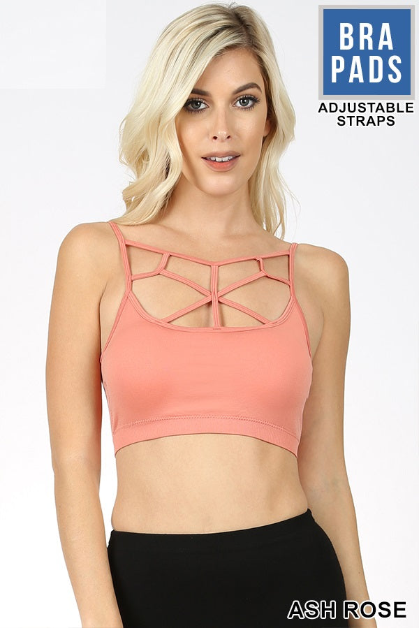 4804 Web Front Bralette in ASH ROSE