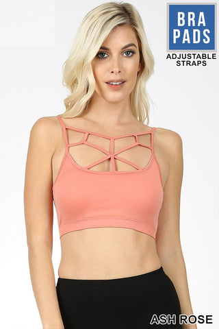 4804 Web Front Bralette in ASH ROSE