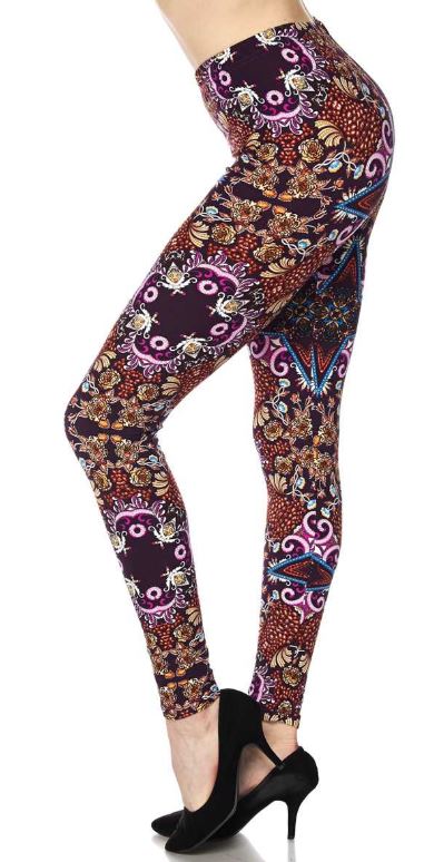 860 Baroque Paisley LEGGINGS & CAPRI