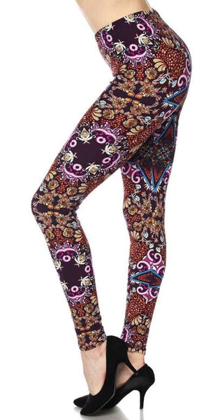 860 Baroque Paisley LEGGINGS & CAPRI