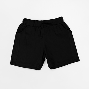 81001sj SOLID Black POD SHORT JOGGERS