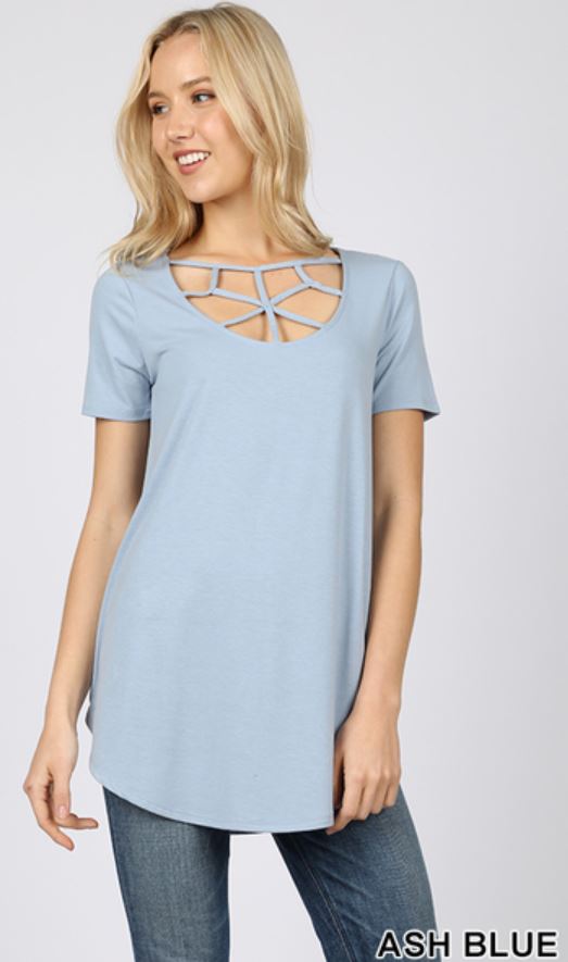 4592 1/4S Web Front TOP in ASH BLUE