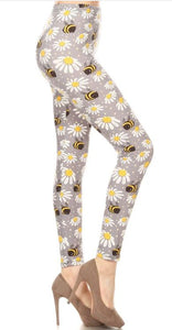 2043 Bumble Daisy LEGGINGS or CAPRI