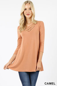 5630 3/4S Triple Lattice TOP in CAMEL JV-C47T