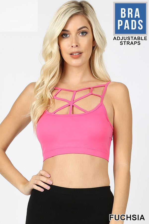 4810 Web Front Bralette in FUCHSIA