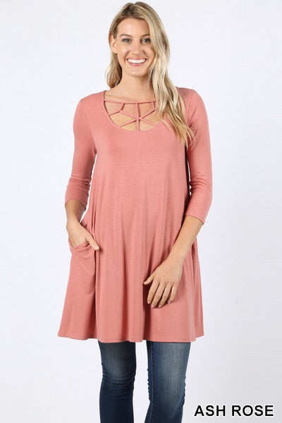 5302 3/4S Web Front TOP w PKTS in ASH ROSE