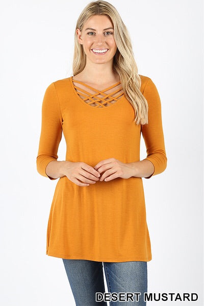 550 3/4S Triple Lattice TOP in DESERT MUSTARD