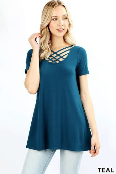 345 1/4S Triple Lattice TOP in TEAL