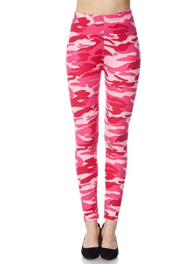 628 Pink Camo LEGGINGS & Kids