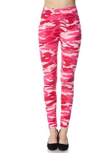 628 Pink Camo LEGGINGS & Kids