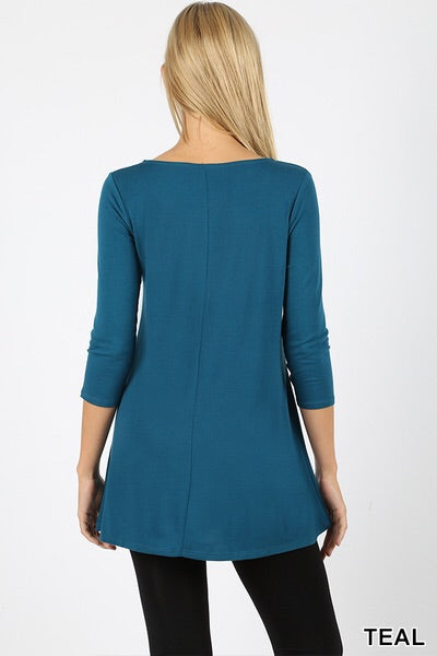 555 3/4S Triple Lattice TOP in TEAL