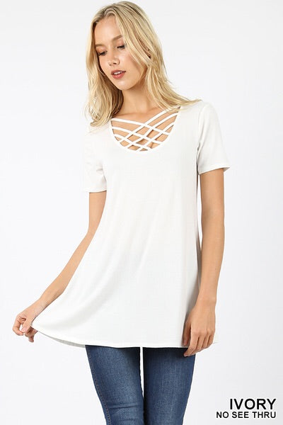 334 1/4S Triple Lattice TOP in IVORY