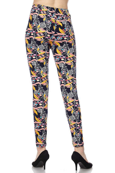 937 Paisley Frills LEGGINGS