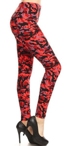 785 Red Camo LEGGINGS