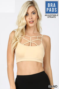 4816 Web Front Bralette in SAND