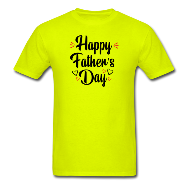 Happy Father's Day PREMIUM TSHIRT - safety green