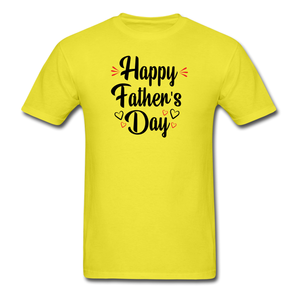 Happy Father's Day PREMIUM TSHIRT - yellow