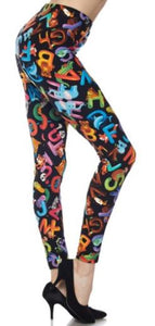 660 Zoo Alphabet LEGGINGS JV1-Q89B